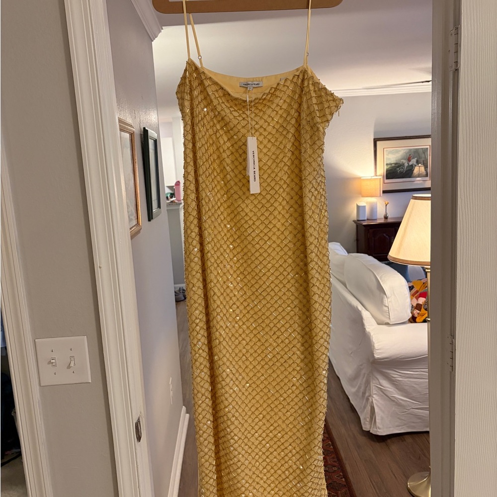 NWT Veronica Beard Petra Chamomile Beaded Dress